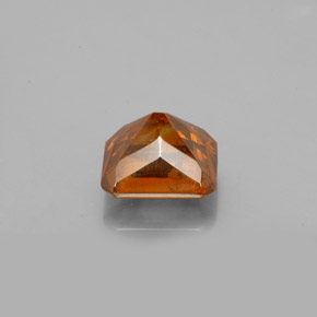 Esfalrita Naranja rojizo natural de 1.96 ct, corte esmeralda, SI