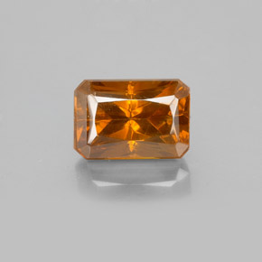 Esfalerita naranja natural de 2,23 ct, corte esmeralda, VS-SI