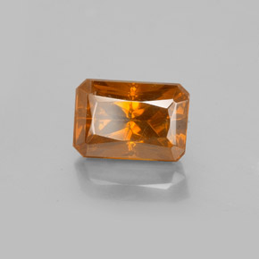 Esfalerita naranja natural de 2,23 ct, corte esmeralda, VS-SI