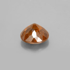 Esfalerita naranja natural de 2,12 ct, corte redondo, SI