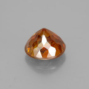 Esfalerita naranja natural de 1,97 ct, corte redondo, SI