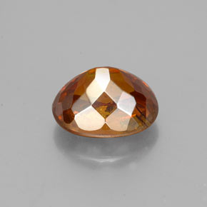 Esfalerita naranja natural de 2,12 ct, corte óvalo, SI