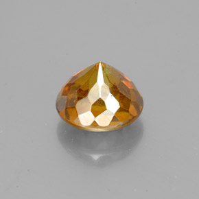 Esfalerita naranja natural de 1,86 ct, corte redondo, SI