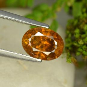 Esfalerita naranja natural de 2,18 ct, corte óvalo, SI