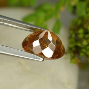 Esfalerita naranja natural de 2,18 ct, corte óvalo, SI