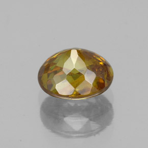 Esfalrita Naranja rojizo natural de 1.70 ct, Corte Óvalo, SI