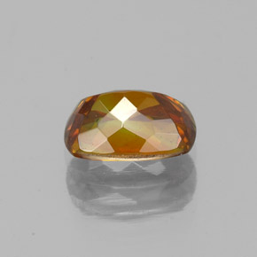 Esfalerita naranja natural de 1,19 ct, corte cojín, VS-SI