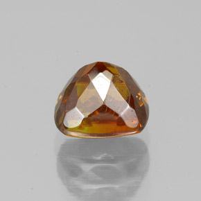 Esfalerita naranja natural de 1,56 ct, corte cojín, SI
