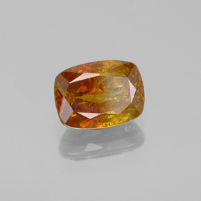Esfalerita naranja natural de 1,88 ct, corte cojín, SI-I1