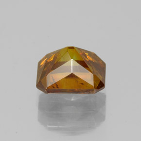 Esfalerita naranja natural de 1,60 ct, corte esmeralda, SI