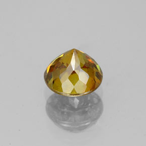 Esfalerita amarillo natural de 0,99 ct, corte redondo, SI