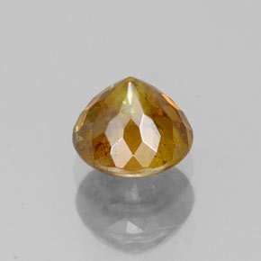 Esfalerita oro natural de 0,95 ct, corte redondo, SI