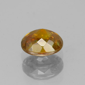 Esfalerita naranja natural de 0,81 ct, corte óvalo, VS-SI