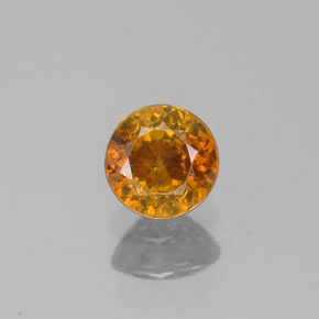 Esfalerita oro natural de 0,44 ct, corte redondo, SI