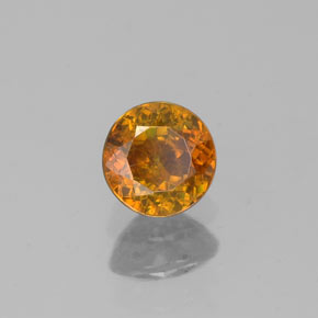 Esfalerita oro natural de 0,44 ct, corte redondo, SI
