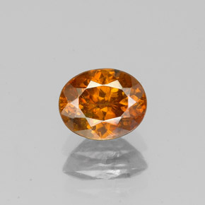 Esfalerita naranja natural de 1,08 ct, corte óvalo, SI