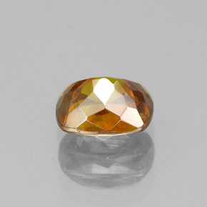 Esfalerita naranja natural de 1,25 ct, corte cojín, VS-SI