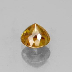 Esfalerita oro natural de 1,10 ct, corte redondo, SI
