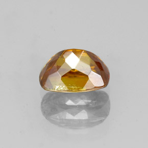 Esfalerita naranja natural de 1,07 ct, corte cojín, SI