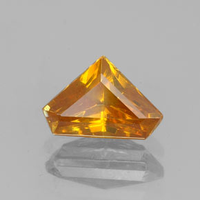Esfalerita naranja natural de 1,20 ct, forma elegante, VS-SI