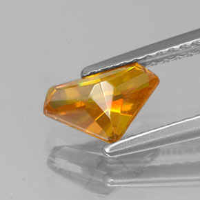 Esfalerita naranja natural de 1,20 ct, forma elegante, VS-SI
