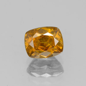 Esfalrita Naranja rojizo natural de 1.33 ct, Corte Cojín, SI