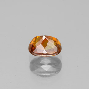 Esfalerita naranja natural de 1,01 ct, corte cojín, SI