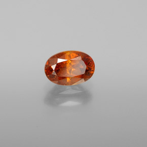 Esfalerita naranja natural de 0,93 ct, corte óvalo, VS-SI