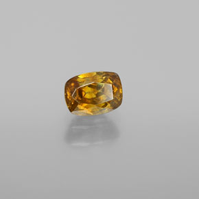 Esfalrita Dorado amarillo natural de 0.62 ct, Corte Cojín, VS