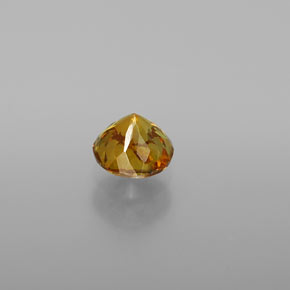 Esfalerita amarillo natural de 0,71 ct, corte redondo, VS-SI