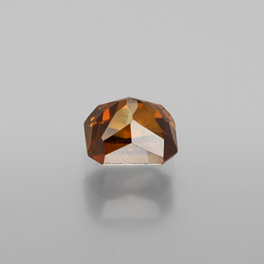 Esfalerita naranja natural de 0,85 ct, corte esmeralda, VS