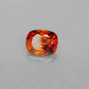 Esfalrita Naranja rojizo natural de 1.97 ct, Corte Cojín, VS