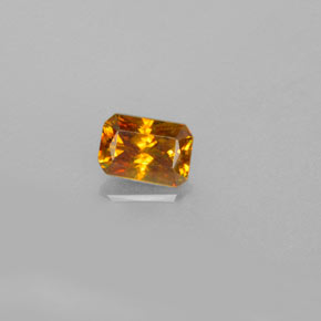 Esfalrita Dorado amarillo natural de 0.75 ct, corte esmeralda, VS