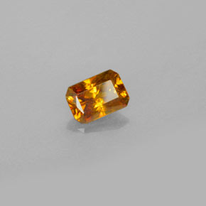 Esfalrita Dorado amarillo natural de 0.75 ct, corte esmeralda, VS