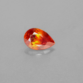 Esfalrita Naranja natural de 1.15 ct, En forma de pera, VS