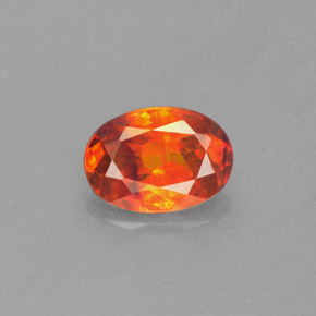 Esfalerita naranja natural de 1,22 ct, corte óvalo, VS