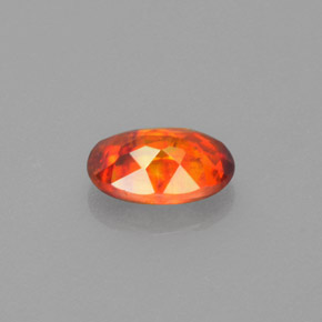 Esfalerita naranja natural de 1,22 ct, corte óvalo, VS