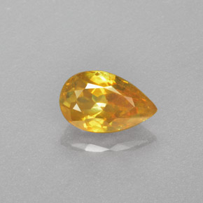 Esfalerita amarillo natural de 1,18 ct, en forma de pera, VS
