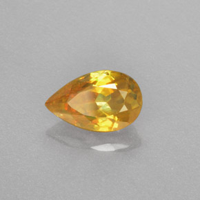 Esfalerita amarillo natural de 1,18 ct, en forma de pera, VS
