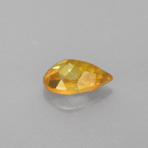 Esfalerita amarillo natural de 1,18 ct, en forma de pera, VS