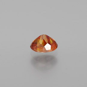 Esfalrita Naranja rojizo natural de 0.80 ct, Corte Óvalo, VS