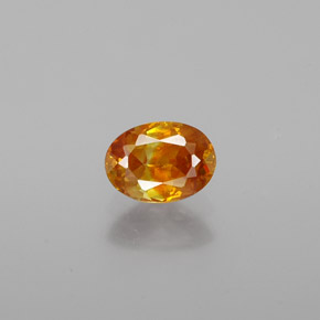 Esfalerita oro natural de 0,71 ct, corte óvalo, VS