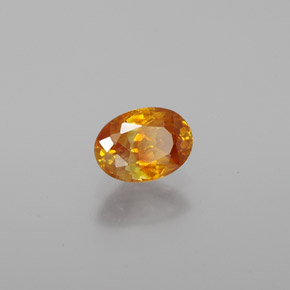 Esfalerita oro natural de 0,71 ct, corte óvalo, VS