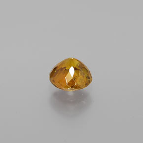 Esfalerita amarillo natural de 0,69 ct, corte redondo, VS