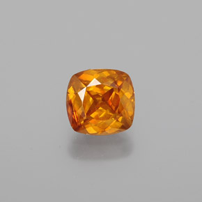 Esfalrita Dorado amarillo natural de 1.03 ct, Corte Cojín, VS
