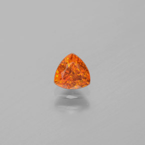 Esfalrita Naranja rojizo natural de 0.51 ct, Trillón, VS