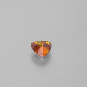 Esfalerita naranja natural de 0,49 ct, trillón, VS