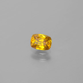 Esfalerita amarillo natural de 0,52 ct, corte cojín, VS