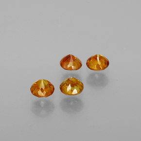 Gemas de Esfalrita Dorado amarillo natural de  ct, Corte Redondo, VS-SI