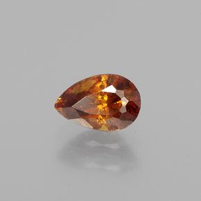 Esfalrita Dorado amarillo natural de 0.90 ct, En forma de pera, VS-SI